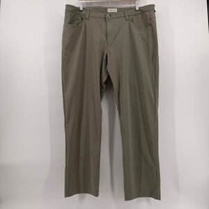 Rye 51 Mens 40x32 Performance Chino Pants Khaki Green Straight Leg Trousers